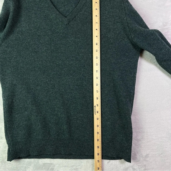 Lord Jeff 100% Virgin Lambswool Sweater Women's M Australian Blue/Grey V Neck - Picture 15 of 15
